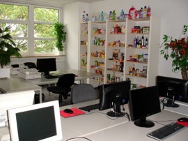 Blick in den Kassenraum