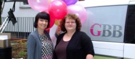 Frau Koster und Frau Sommerfeldt im BiZ Berlin Mitte