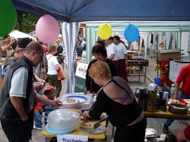 Unser Stand bei der Floßparade