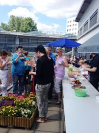 Einweihung der neu gestalteten Terrasse